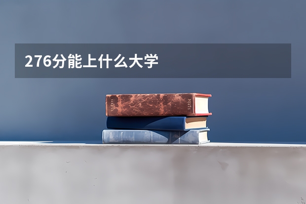 276分能上什么大学