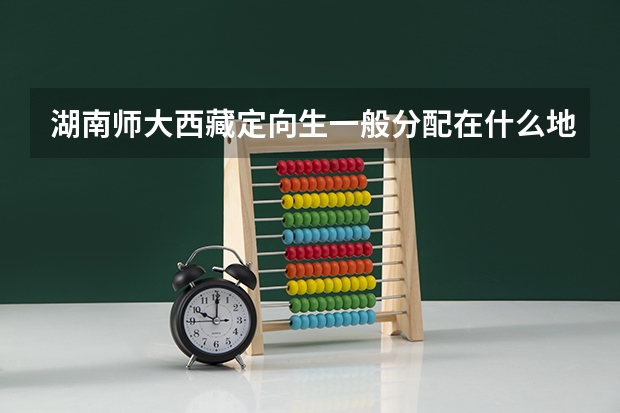 湖南师大西藏定向生一般分配在什么地方工作