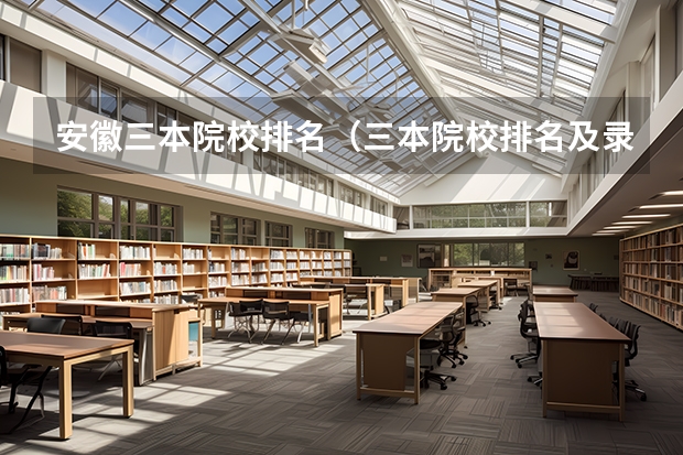 安徽三本院校排名（三本院校排名及录取分数线）