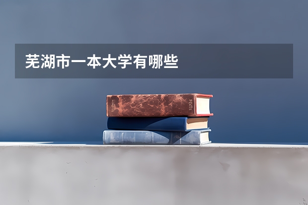 芜湖市一本大学有哪些