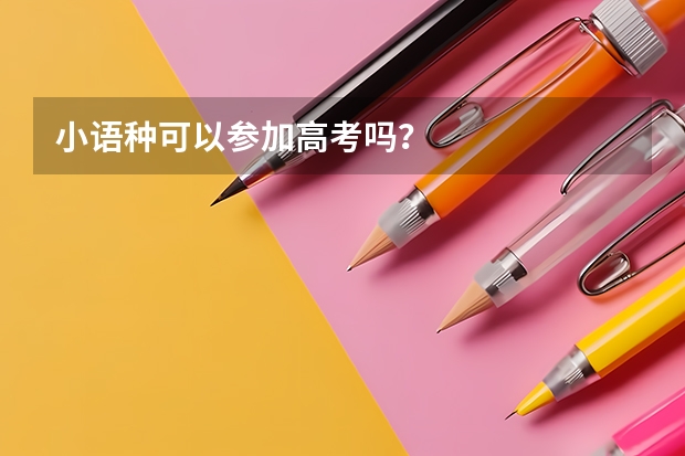 小语种可以参加高考吗？