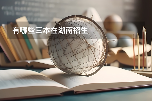 有哪些三本在湖南招生
