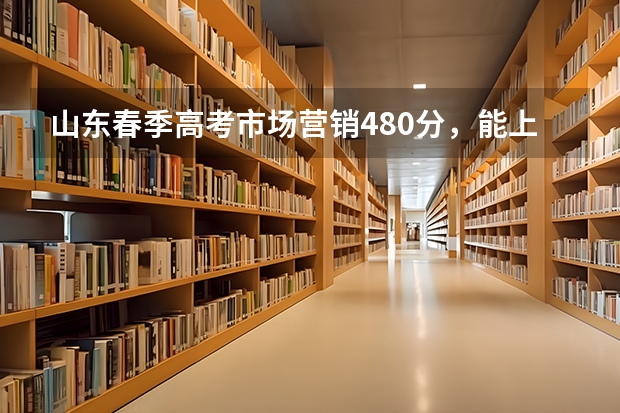 山东春季高考市场营销480分，能上什么学校？
