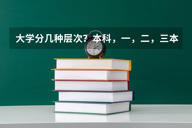 大学分几种层次？本科，一，二，三本，什么意思，三本以下又怎么说？专科属于什么