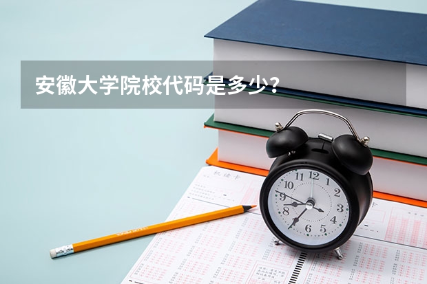 安徽大学院校代码是多少？