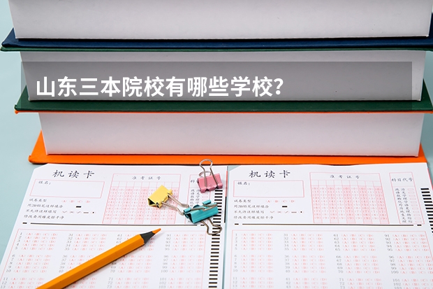 山东三本院校有哪些学校？