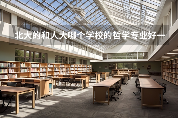 北大的和人大哪个学校的哲学专业好一点？