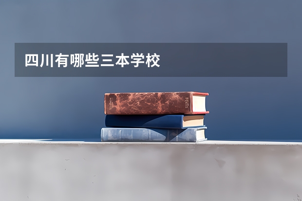 四川有哪些三本学校