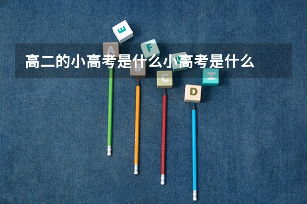 高二的小高考是什么小高考是什么