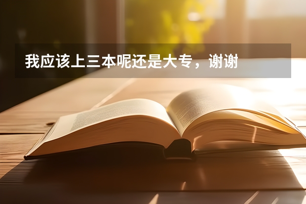 我应该上三本呢还是大专，谢谢