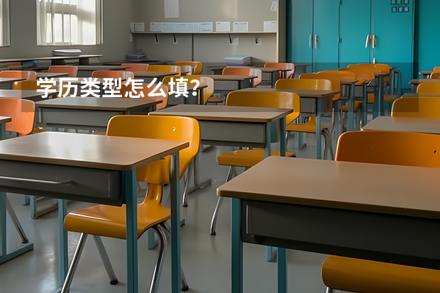 学历类型怎么填？