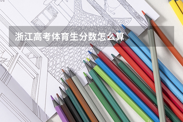 浙江高考体育生分数怎么算