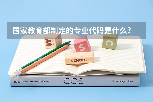 国家教育部制定的专业代码是什么?