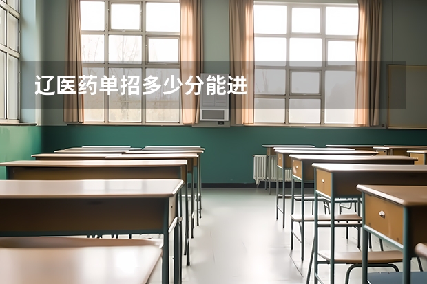 辽医药单招多少分能进
