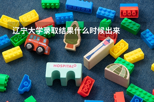 辽宁大学录取结果什么时候出来