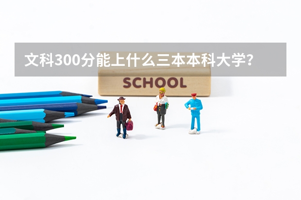文科300分能上什么三本本科大学？