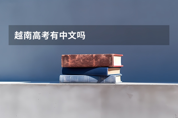 越南高考有中文吗