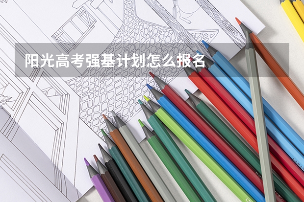 阳光高考强基计划怎么报名