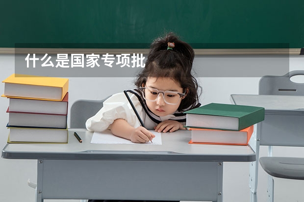 什么是国家专项批