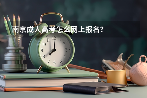 南京成人高考怎么网上报名？