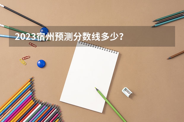 2023宿州预测分数线多少？