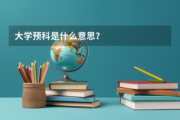 大学预科是什么意思?
