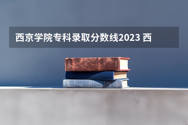 西京学院专科录取分数线2023 西京学院专升本录取分数线