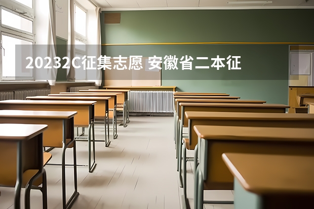 20232C征集志愿 安徽省二本征集志愿可以填几个学校
