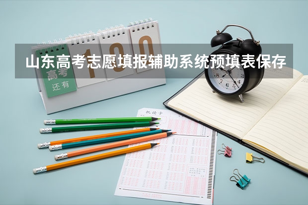 山东高考志愿填报辅助系统预填表保存后能改吗?