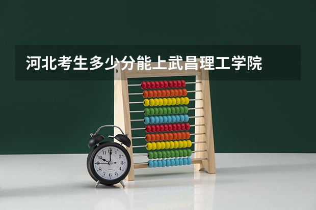 河北考生多少分能上武昌理工学院