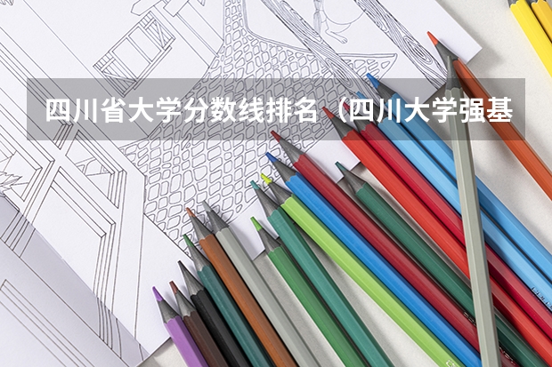 四川省大学分数线排名（四川大学强基计划分数线）