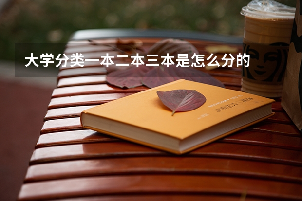 大学分类一本二本三本是怎么分的