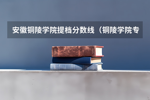 安徽铜陵学院提档分数线（铜陵学院专升本分数）