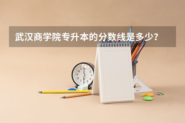 武汉商学院专升本的分数线是多少？