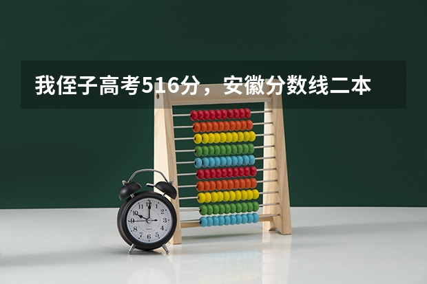 我侄子高考516分，安徽分数线二本是511，理科，有什么好的二本学校和专业推荐吗？最好在江浙沪皖地区的。