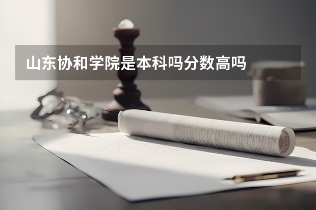 山东协和学院是本科吗分数高吗