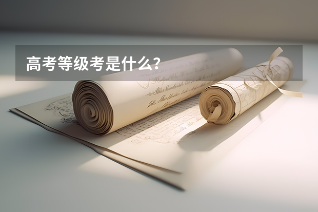 高考等级考是什么？