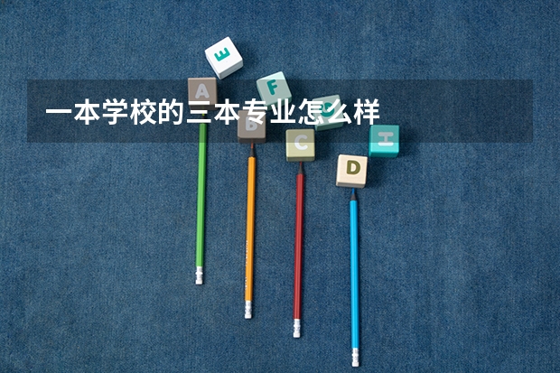 一本学校的三本专业怎么样