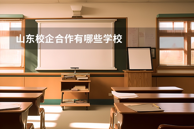 山东校企合作有哪些学校