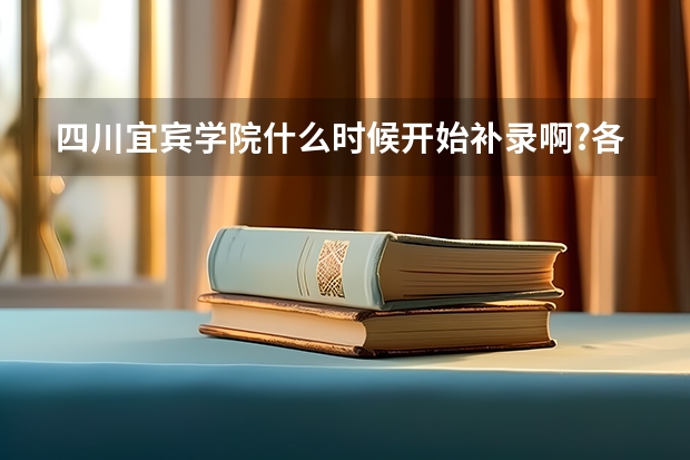 四川宜宾学院什么时候开始补录啊?各位帮忙一下咯.乞求中..... .