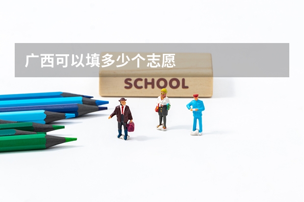 广西可以填多少个志愿