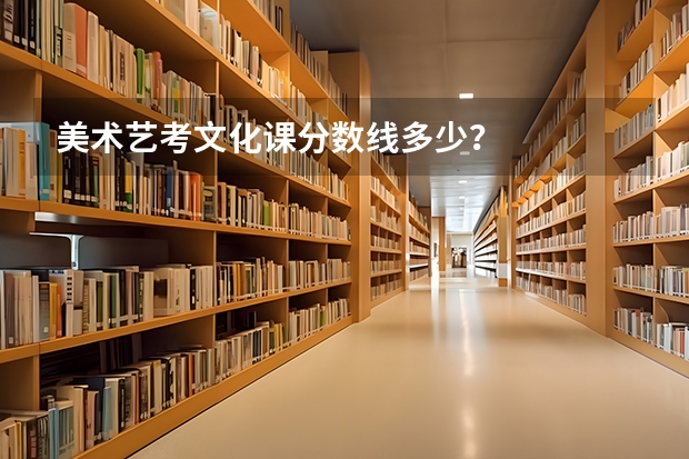 美术艺考文化课分数线多少？