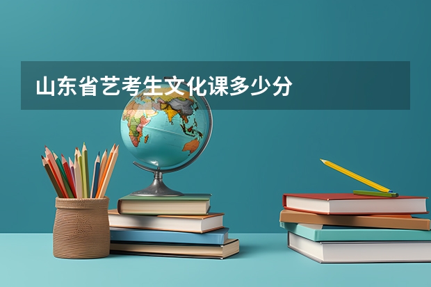 山东省艺考生文化课多少分