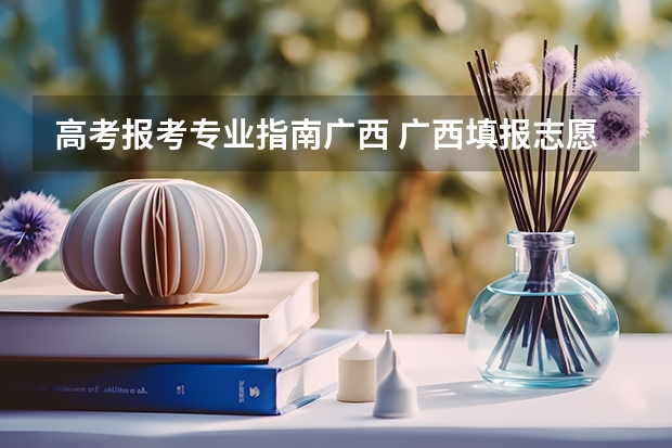 高考报考专业指南广西 广西填报志愿规则