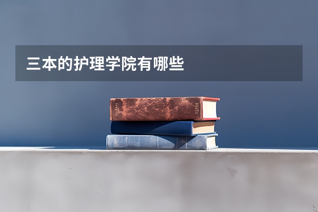 三本的护理学院有哪些