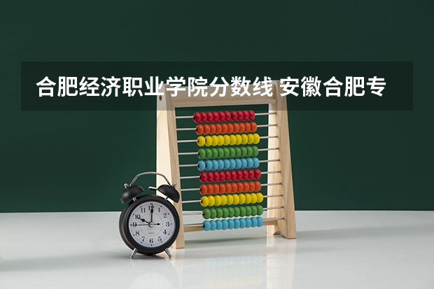 合肥经济职业学院分数线 安徽合肥专科学校排名及分数线