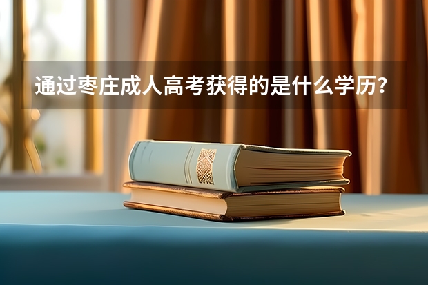 通过枣庄成人高考获得的是什么学历？