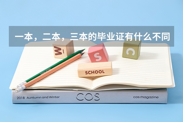 一本，二本，三本的毕业证有什么不同？