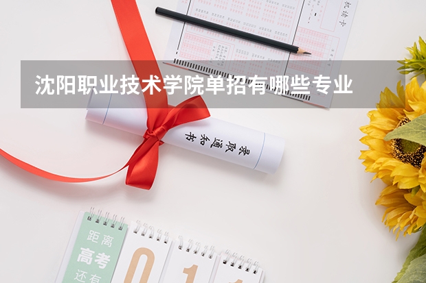 沈阳职业技术学院单招有哪些专业