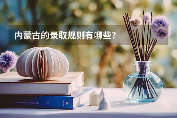 内蒙古的录取规则有哪些?